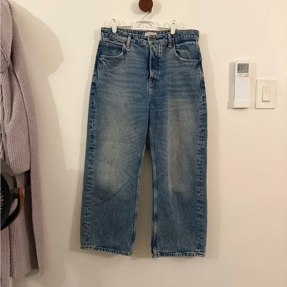 We The Free People Deep Trance Dropped Wide Leg Boyfriend Jeans - Picture 4 of 7